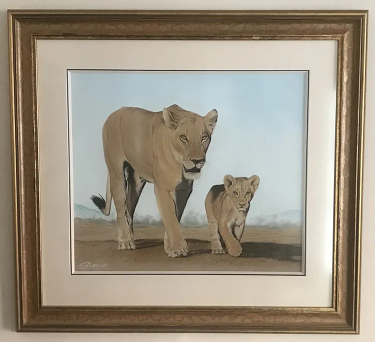 The above image has been beautifully framed by Framers Gallery  (Framed size 33in X 30.5in)