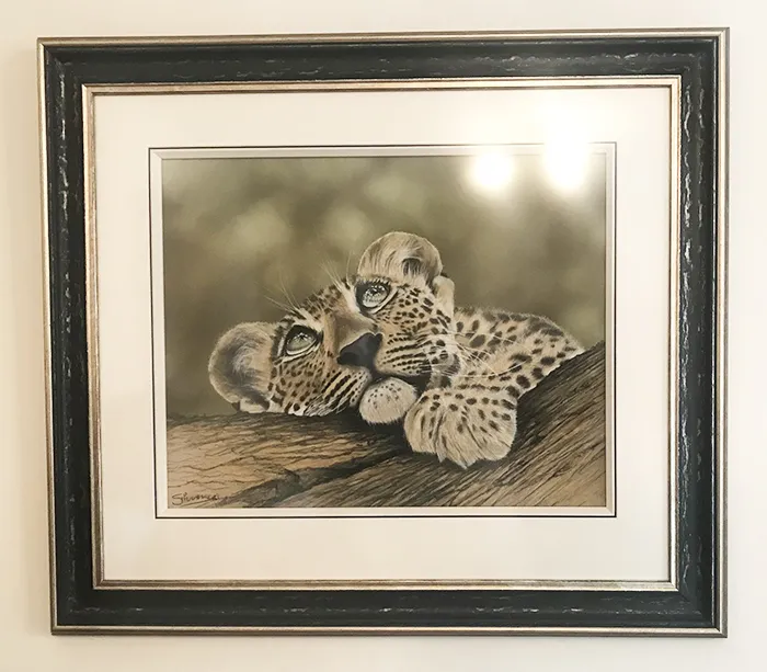 The finished image, beautifully framed by Framer's Gallery (Framed size 33in X 28in) 