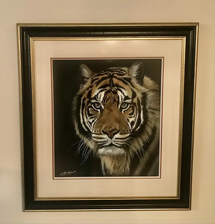 Beautifully framed by Framers Gallery Framed size (30in X 33in)