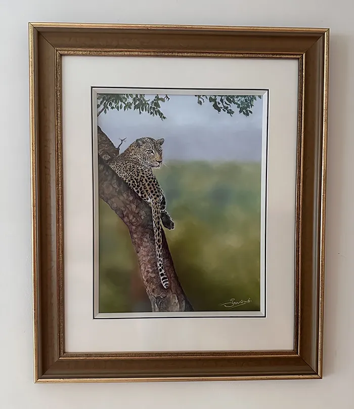 Beautifully framed by Framers Gallery  Size 28in X 31in