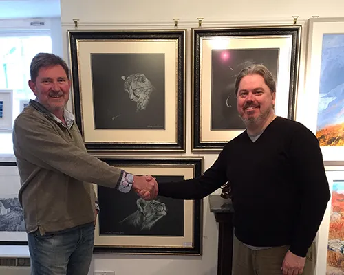 Simon with Paul Stowe