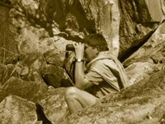 2009 Botswana, Simon again looking out for wildlife