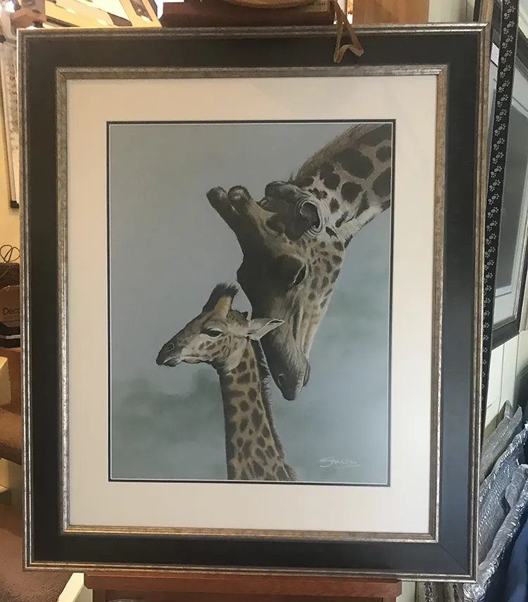 Gentle Persuasion mounted and framed